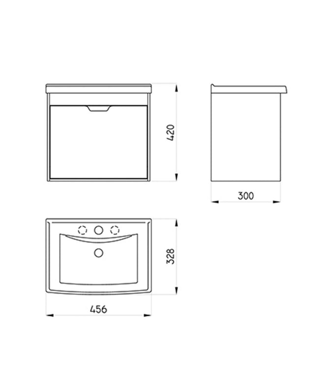 FERRUM TRAFUL KIT LAV 3 A - M COLGAR PUERTA JT303-BM TRA-JG-303-BM