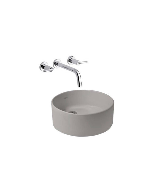 FERRUM TORI BACHA REDONDA GRIS SATINADO 365 MM L244N TOR-BH-007-GS