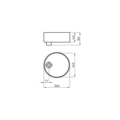 FERRUM TORI BACHA REDONDA 365 MM L244N TOR-BH-007-GS