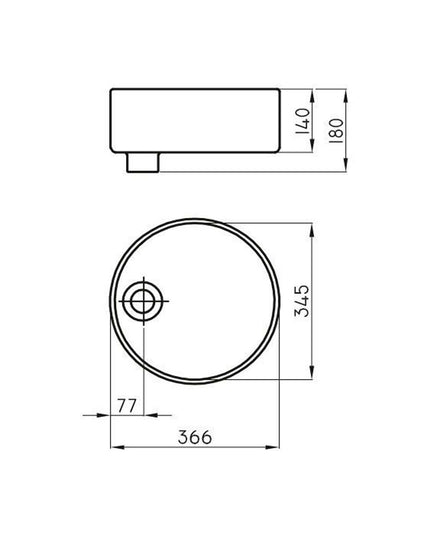 FERRUM TORI BACHA REDONDA 365 MM L244N TOR-BH-007-VO