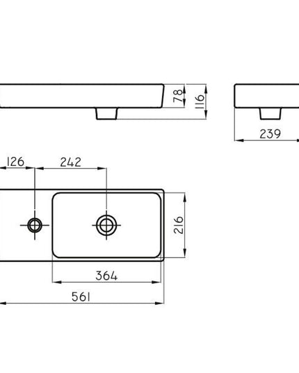 FERRUM TORI TOILETTE GRANDE BAJO 1AG L322K TOR-BH-094-BL
