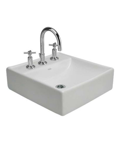 FERRUM TORI BACHA CUADRA BLANCO SATINADO 40CM L324N TOR-BH-008-BS