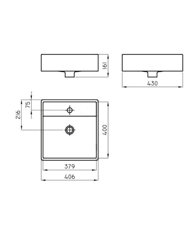 FERRUM TORI BACHA CUADRA 40CM L325N TOR-BH-009-VO