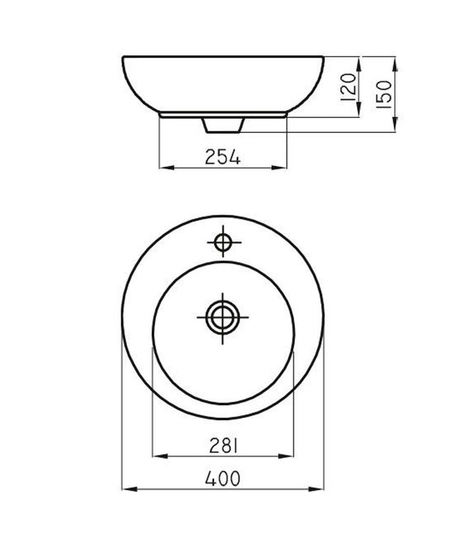 FERRUM TORI BACHA REDONDA D40 1AG L326K TOR-BH-057-BL