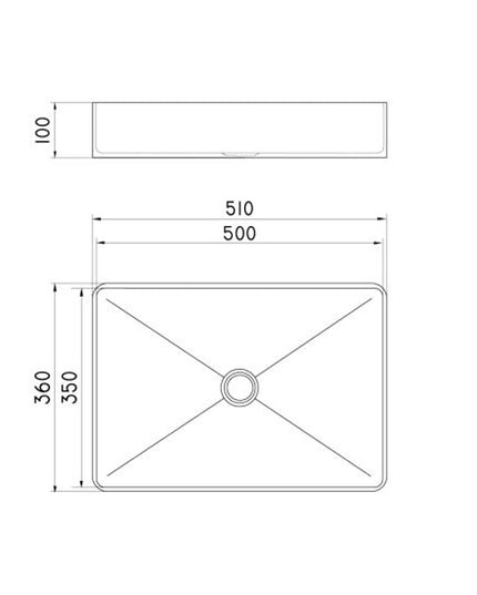 FERRUM MOLA BACHA APOYAR RECTANGULAR ACERO INOXIDABLE NEGRO L5136-NT MLA-BH-513-NT
