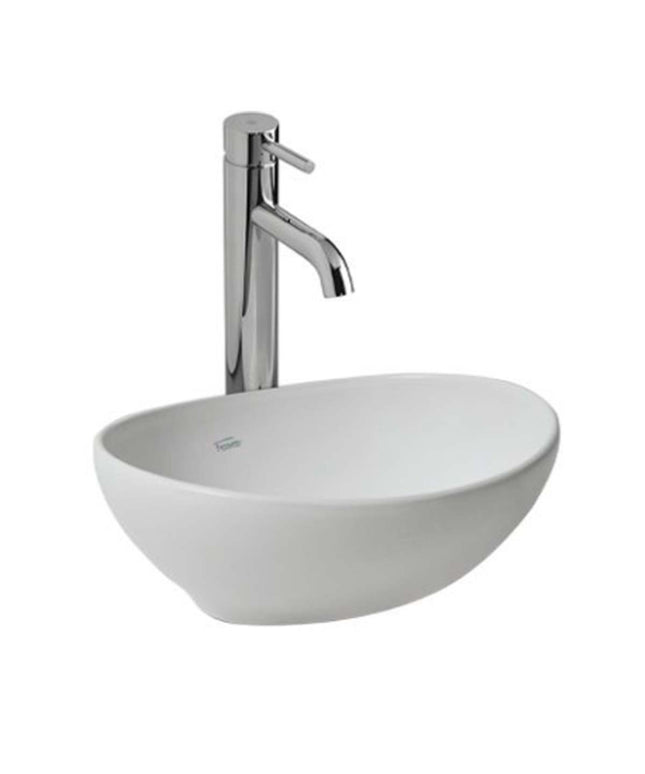 FERRUM TORI BACHA OVALADA BLANCO SATINADO 39 CM L60KF TOR-BH-060-BS