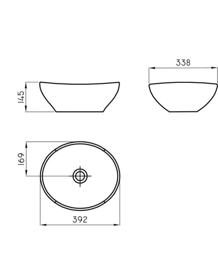FERRUM TORI BACHA OVALADA 39 CM L60KF TOR-BH-060-NS