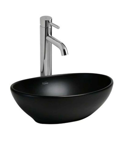 FERRUM TORI BACHA OVALADA NEGRO SATINADO 39 CM L60KF TOR-BH-060-NS