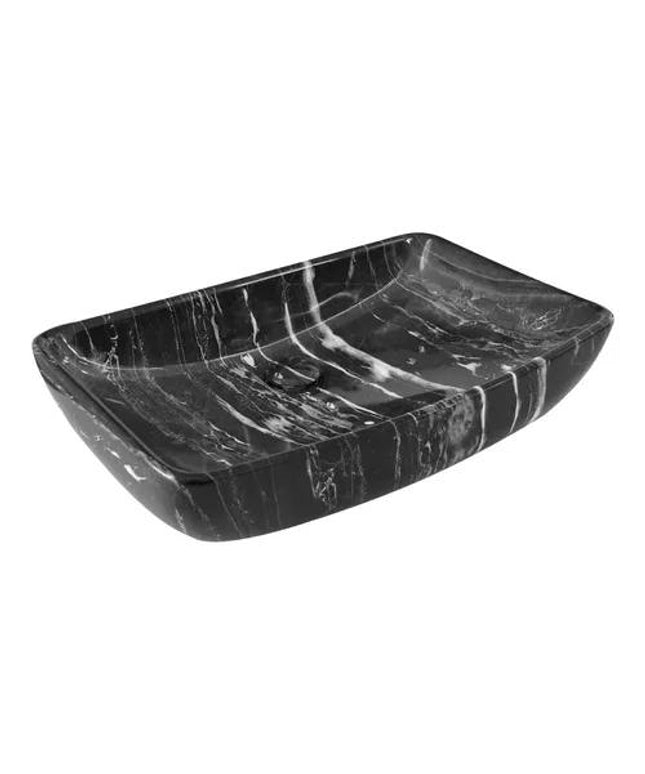 FERRUM BACHA APOYAR 600*380 FTE CURVO MARMOLADO NEGRO LK149MN PTR-BH-165-MN