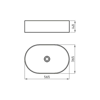 FERRUM MILOS BACHA OVAL LK385 MLS-BH-072-BL