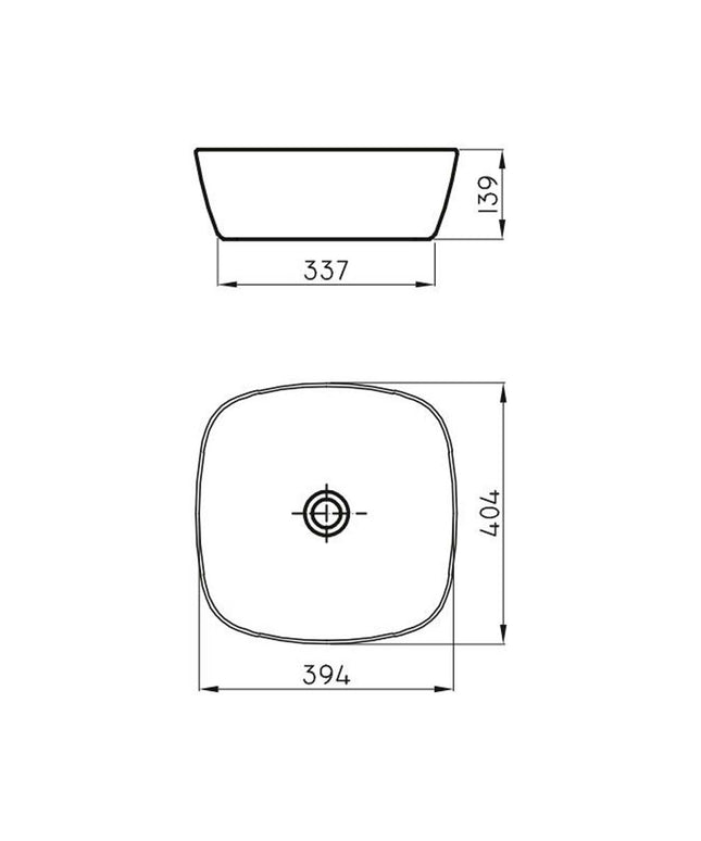 FERRUM TORI BACHA CUADRA SLIM 40X40 LK434 TOR-BH-076-BL