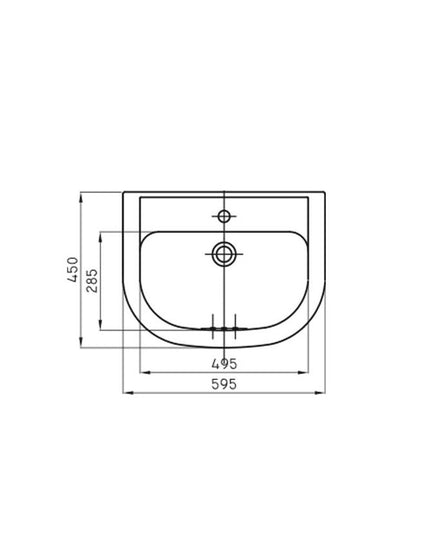FERRUM BARI LAVATORIO 3 AGUJEROS LKM3 BAR-LV-300-BL