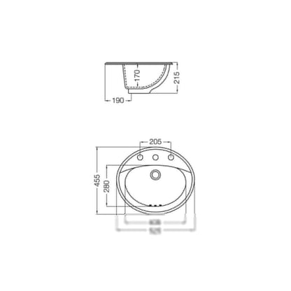 FERRUM ARMONICA BACHA OVAL 3 AG LO8F ARM-BH-135-BL