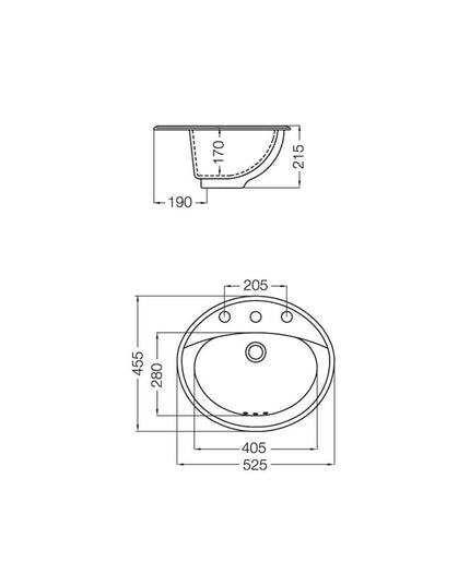 FERRUM ARMONICA BACHA OVAL 3 AG LO8F ARM-BH-135-BL