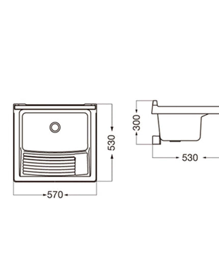 FERRUM TRAFUL STOCK P LAVADERO 26 LITROS PP LP010 TRA-PD-001-BL