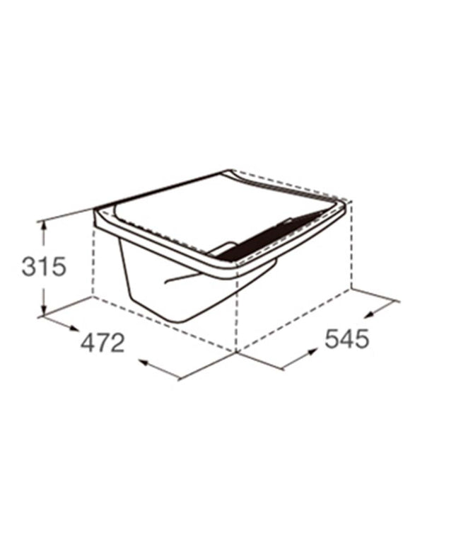 FERRUM TRAFUL STOCK PILETA LAVADERO PP 20L LP020 TRA-PD-003-BL