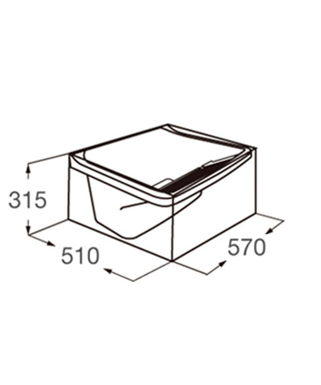 FERRUM TRAFUL STOCK PILETA LAVADERO PP 24L LP024 TRA-PD-004-BL