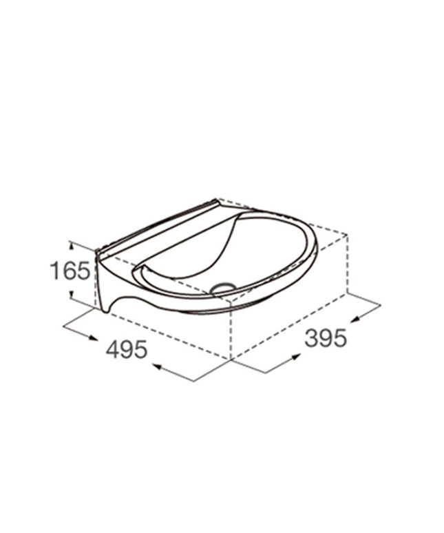 FERRUM TRAFUL STOCK LAVATORIO 50X40 9L LP050 TRA-PD-007-BL