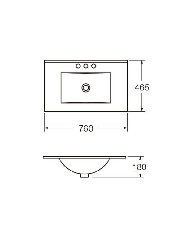 FERRUM CADRIA LAVATORIO 75 3AG LX73F CDR-MS-006-BL