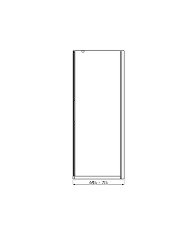 FERRUM KHIOS PANEL LATERAL 75 VIDRIO TRANSP NE7RZ-C KHI-BX-041-CR</p><p>