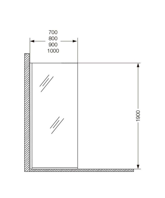 FERRUM KHIOS MAMP ALTA FIJA V-TRANSP 90X190 NL9FA 01  KHI-MP-038-CR