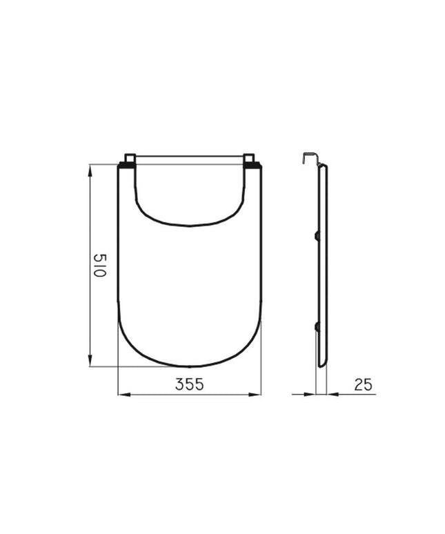 FERRUM BARI T/BIDET HDF TBK BAR-TP-001-BL