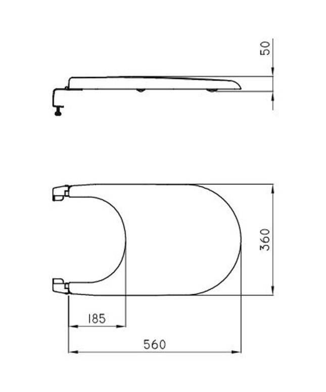 FERRUM MURANO TAPA BIDE UF TBUU  MUR-TP-002-BL