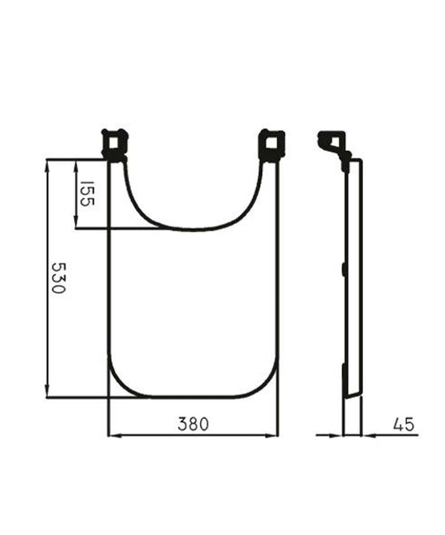 FERRUM MILENA TAPA BIDE UF TDBU  MIL-TP-001-BL