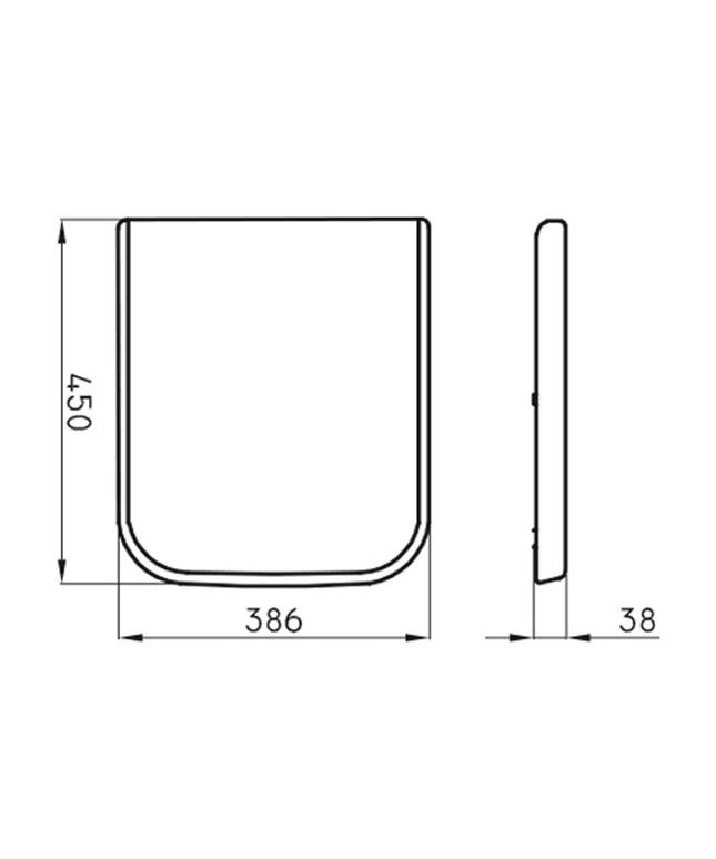 FERRUM MILENA TAPA ASIENTO CIERRE SUAVE TDXUS MIL-TP-002-BL