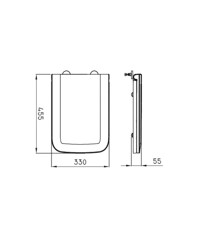 FERRUM TRENTO TAPA ASIENTO H/CROMO TEXC TRE-TP-002-BL