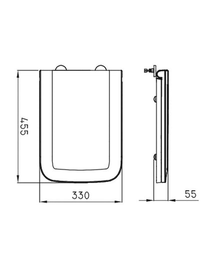 FERRUM TRENTO TAPA CIERRE SUAVE TEXUS TRE-TP-004-BL