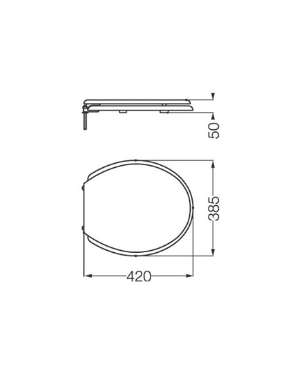 FERRUM ATUEL TAPA INODORO TFN ATU-TP-001-BL