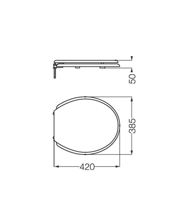 FERRUM ATUEL TAPA INODORO TFN ATU-TP-001-BL