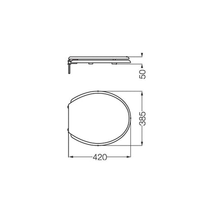 FERRUM ATUEL TAPA INODORO SOFT CLOSE TFWPS ATU-TP-002-BL