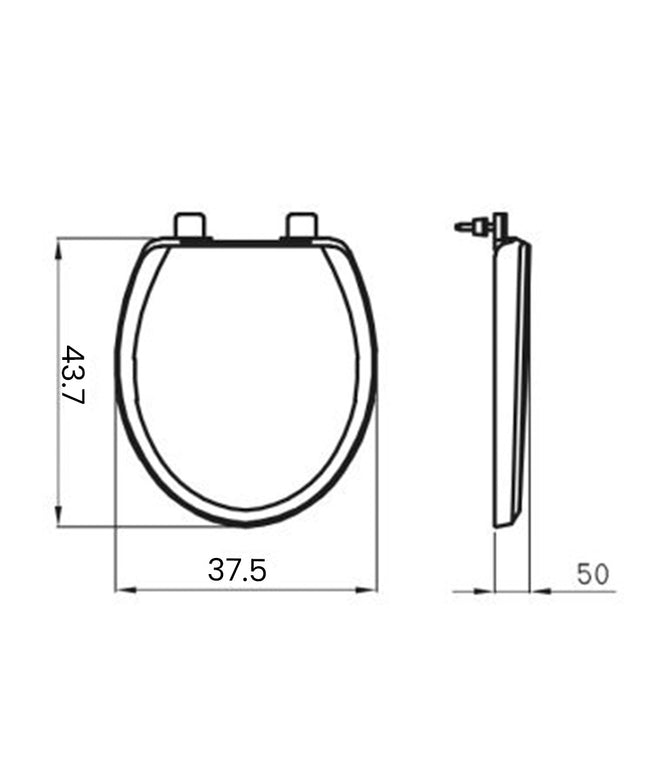 FERRUM ATUEL TAPA INODORO SOFT CLOSE TFWPS ATU-TP-002-BL