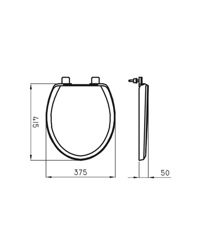 FERRUM ATUEL TAPA INODORO UF SOFT CLOSE TFWUS ATU-TP-003-BL