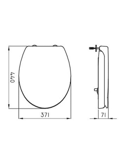 FERRUM ATUEL TAPA INODORO CONFORT UF SOFT CLOSE TFXUE ATU-TP-007-BL