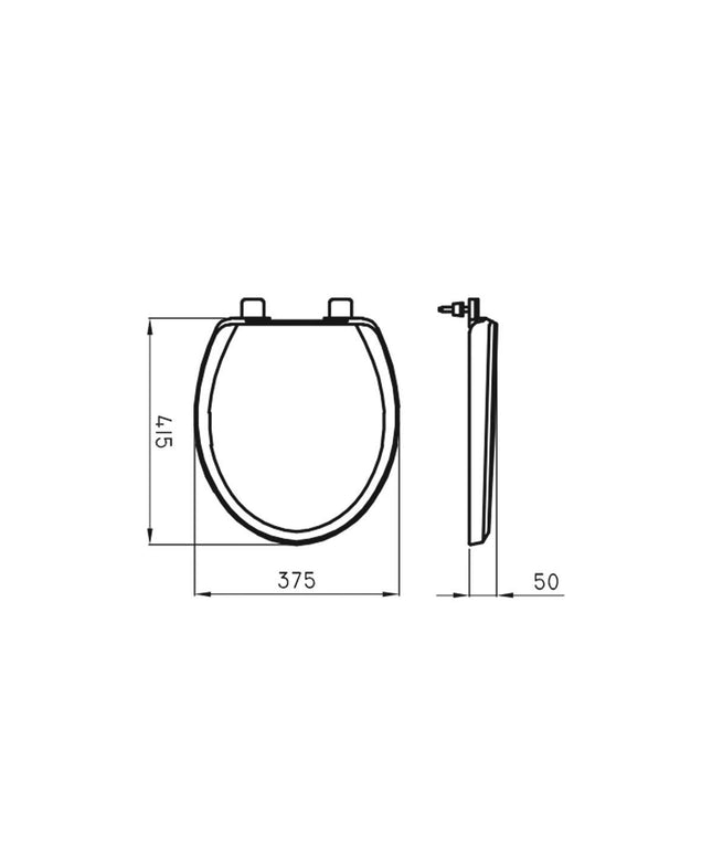 FERRUM ATUEL TAPA INODORO TFX ATU-TP-004-BL