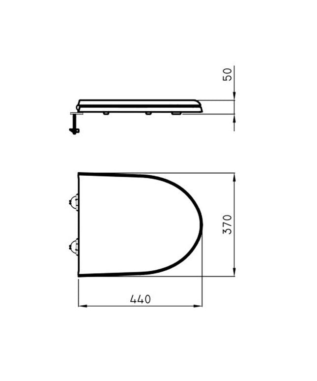 FERRUM MARINA TAPA ASIENTO INO MDF CIERRE SUAVE THXMS-B MAR-TP-016-BL