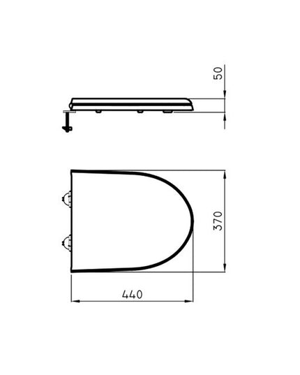 FERRUM MARINA TAPA ASIENTO INO MDF CIERRE SUAVE THXMS-B MAR-TP-016-BL