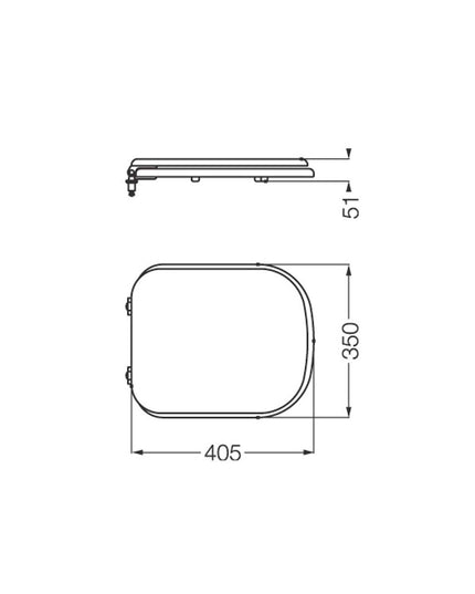 FERRUM BARI TAPA INODORO TKM  BAR-TP-005-BL