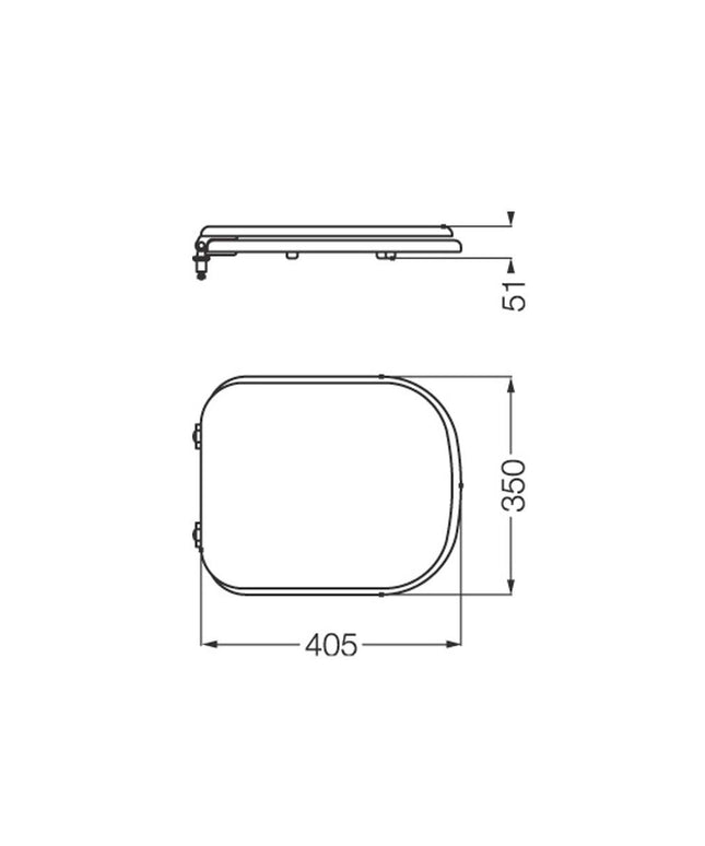FERRUM BARI TAPA INODORO TKM  BAR-TP-005-BL