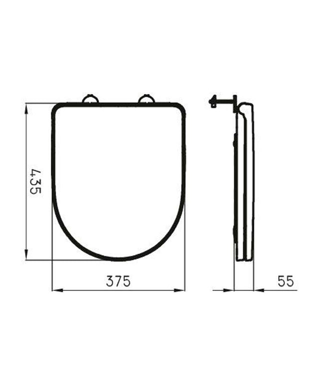 FERRUM FONTANA TAPA INODORO MDF TOMC-NS FON-TP-001-NS