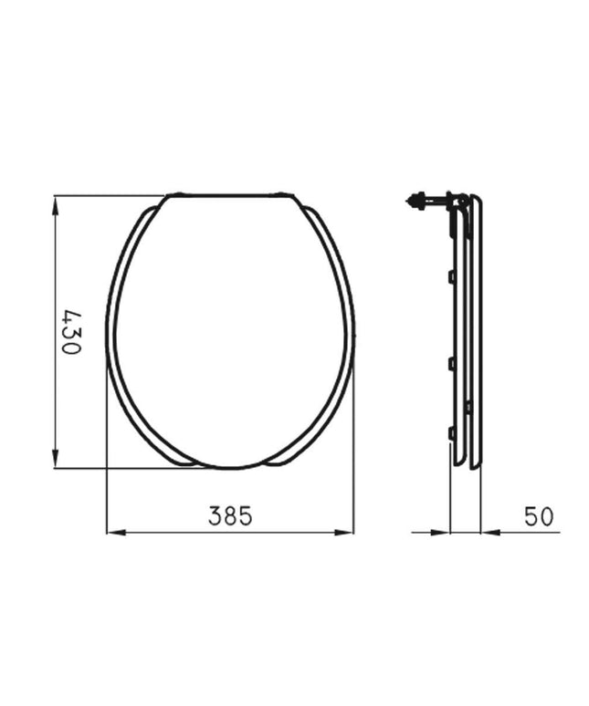 FERRUM ESPACIO TAPA ASIENTO TTE4X ESP-TP-007-BL