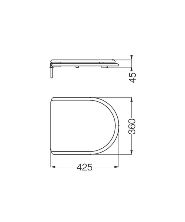 FERRUM MURANO TAPA ASIENTO HERRAJE CR TUXC MUR-TP-006-BL