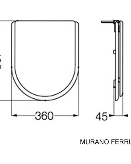 FERRUM MURANO TAPA ASIENTO TUX MUR-TP-005-BL