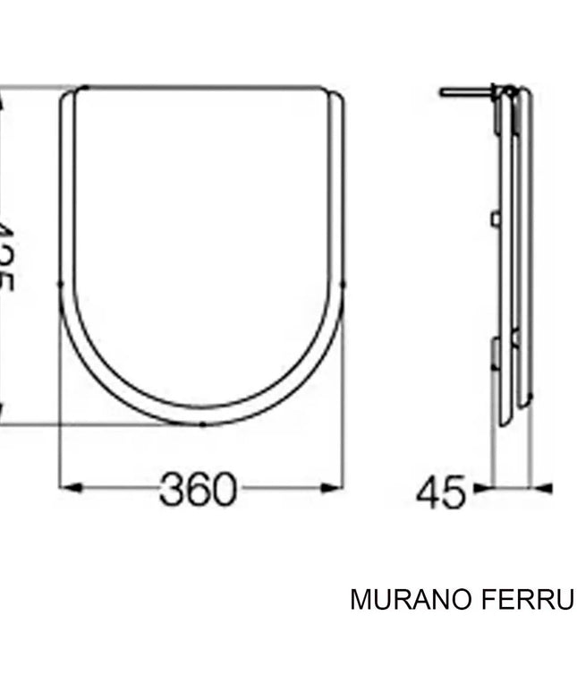 FERRUM MURANO TAPA ASIENTO TUX MUR-TP-005-BL
