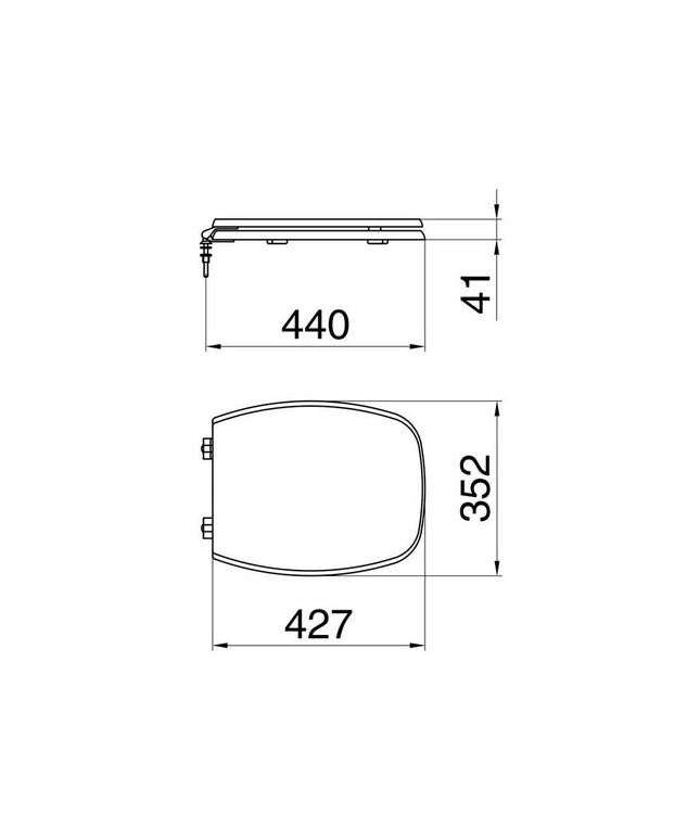 FERRUM VERONA TAPA ASIENTO INODORO TVXC VER-TP-003-BL