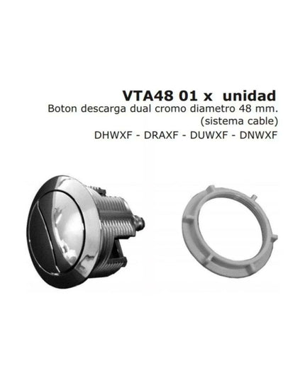 FERRUM BOTON DUAL 48 MM C/CABLE VTA48 01 REP-RA-048-CR