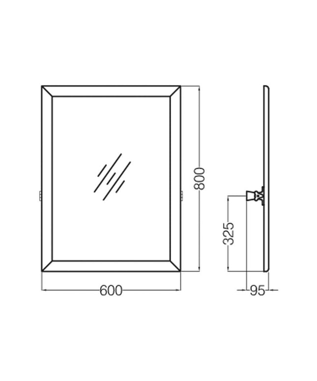FERRUM ESPACIO ESPEJO INCLINABLE 60X80 VTEE1 ESP-ES-001-BL
